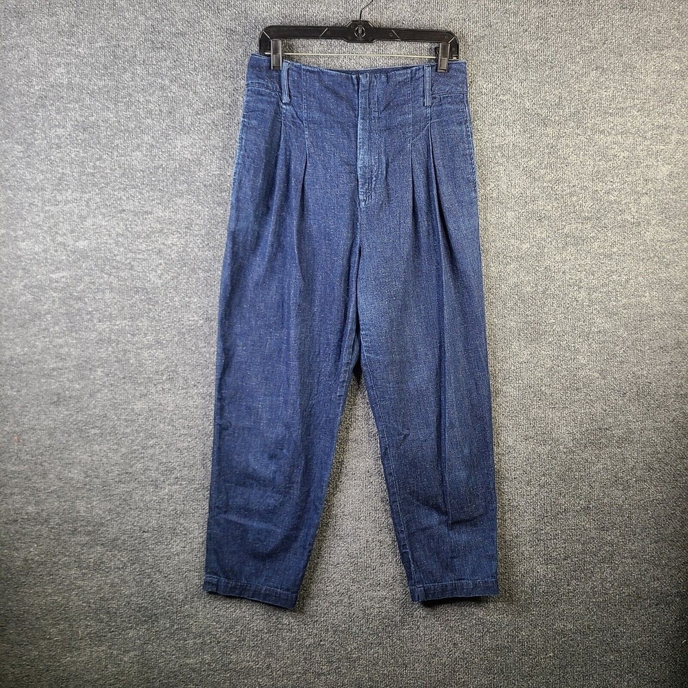 Adriano Goldschmied Jeans Womens 28 Blue High Rise Yasmeen Pleated Trouser